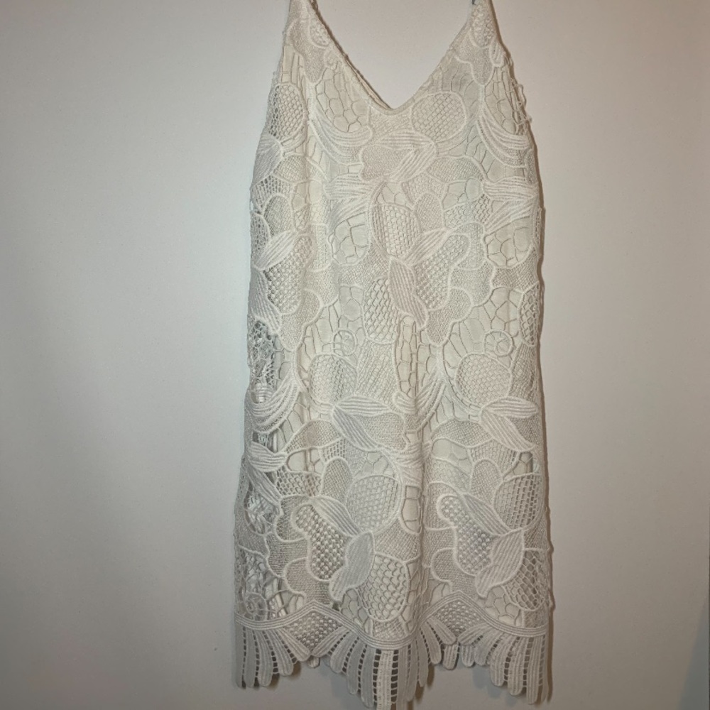 NWT express white lace dress